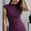 Kalem Midi Kısa Kol Elbise
