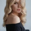 Madonna Yaka Slim Fit Uzun Kollu Mini Elbise